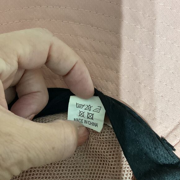 SunShade Pink Wide Brim Hat with Ponytail Hole - Picture 7 of 7